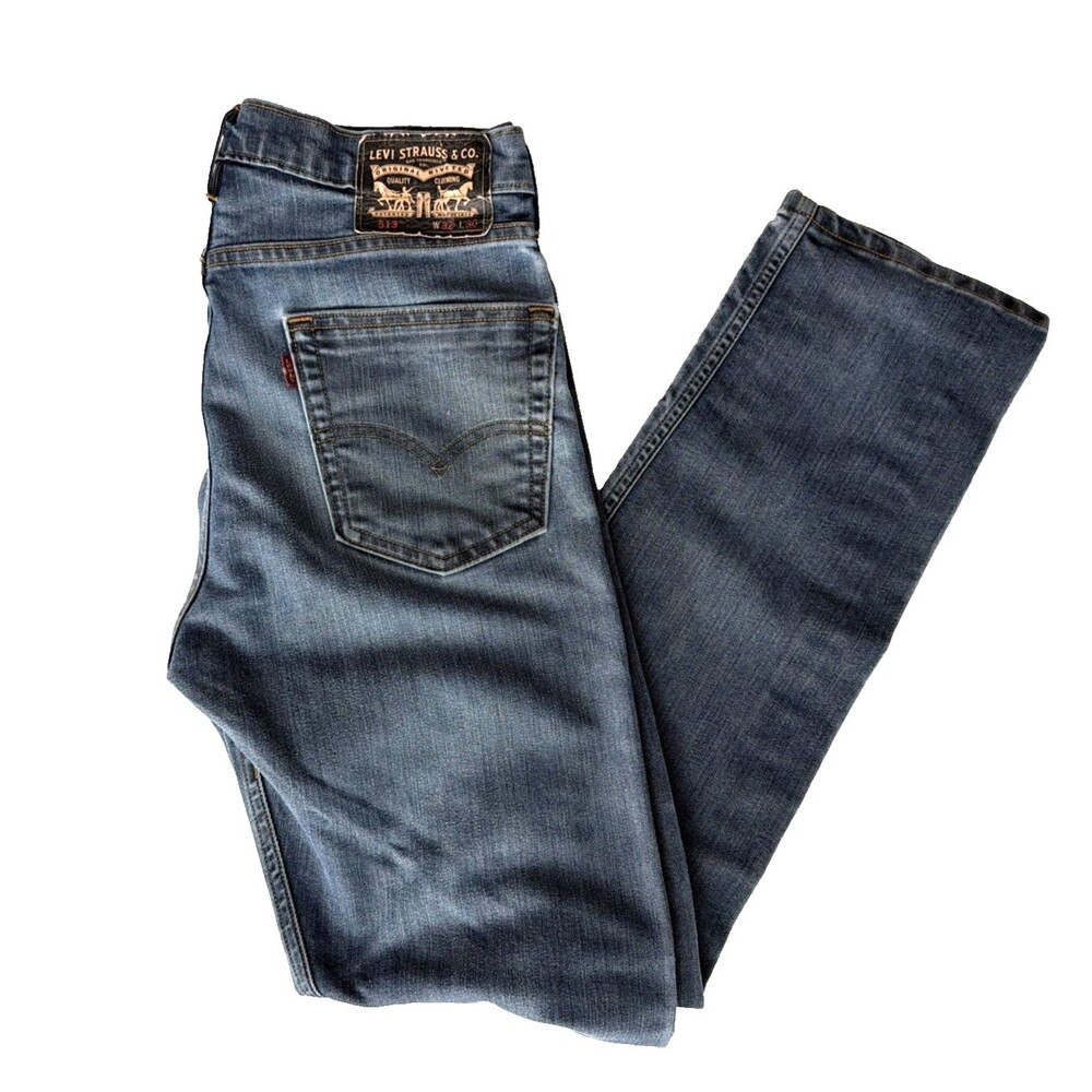 Levi's Men's 513 slim Straight Jeans - cordura skateboarding edition